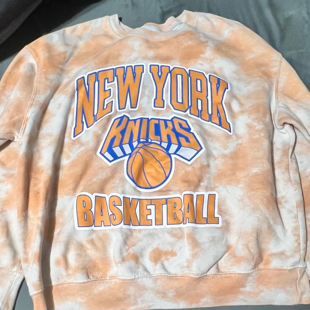 New York Knicks Basketball Tie-Dye Sweater